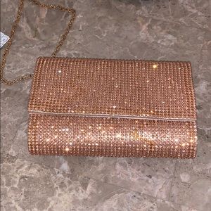COPY - Wristlet rose gold clutch